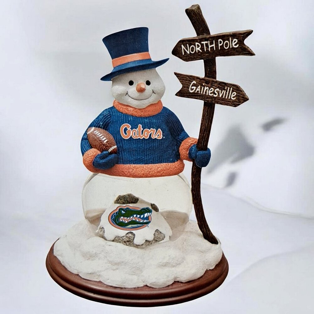University of Florida Gators Snowman by The Memory Company Snow Globe
